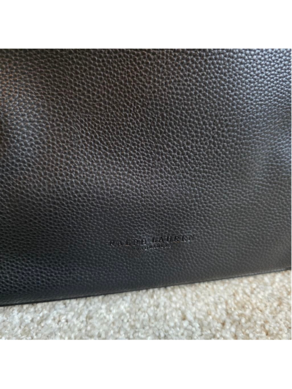 Polo Ralph Lauren Black Weekender Travel Gym Bag with Red Stitching NWOT - Picture 3 of 13